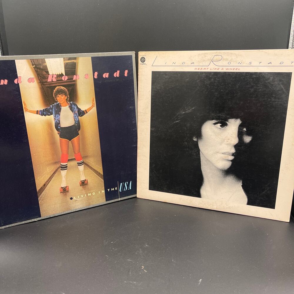 Linda Ronstadt Living in the USA & Heart Like a Wheel Vinyl Records